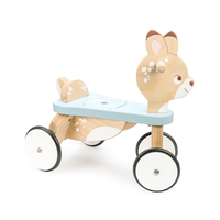 Bicicleta din lemn, Le Toy Van, Ride on Deer, 4 roti, 12 luni +