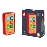 Jucǎrie, Telefon mobil Janod din lemn cu sunete, 18 luni