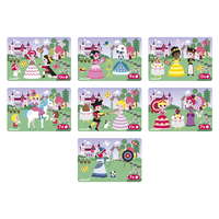 Joc educativ magnetic, Janod, Magneti'book Printese, 62 piese, 3 ani+