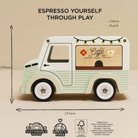 Mașină de Cafea din Lemn / Cafenea Mobilă Stil Vintage Le Toy Van
