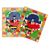 Set educativ, Janod, Pirati, mozaic, 3 carduri