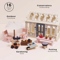 Set de Joacă Verandă și Grădină din Lemn pentru Căsuțe de Păpuși Le Toy Van
