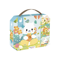 Puzzle progresiv 4 in 1, Janod, animalute, 2 ani+