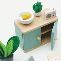 Mobilier casuta papusi, Le Toy Van, dining room, 18 piese, din lemn