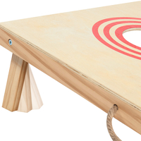Joc de exterior Goki Cornhole, Aruncare la țintă cu săculeți, din lemn, +5 ani
