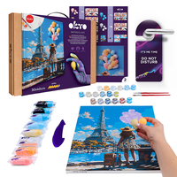 Set de pictură și modelare 3D cu argilă ușoară Okto 30x40 cm - Greetings from Paris