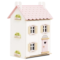 Casuta de papusi, Le Toy Van, Rose Hart, din lemn, 65,5 cm