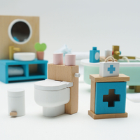 Set Mobilier din Lemn Daisylane pentru Baie Căsuțe de Păpuși Le Toy Van