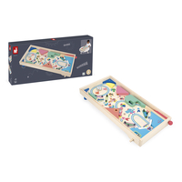 Joc Pinball din lemn Janod Applepop ,joc de îndemânare pentru copii, 5 ani+
