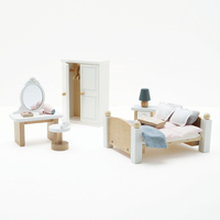 Mobilier pentru casuta, Le Toy Van, dormitor Daisylane, roz, din lemn