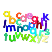 Set 80 de magneți din lemn Litere Mici Alfabet Vilac Minuscule
