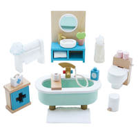 Set Mobilier din Lemn Daisylane pentru Baie Căsuțe de Păpuși Le Toy Van