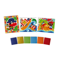 Set educativ, Janod, Pirati, mozaic, 3 carduri