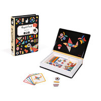 Joc educativ magnetic, Janod, Magneti'book Forme, 73 piese, 3 ani+
