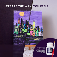 Set pictură senzorială 3D cu argilă ușoară OKTO „New York Skyline”, 30 x 40 cm