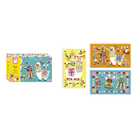 Joc creativ pentru decorat, Janod, Lama Pom Poms, 3 cartonase