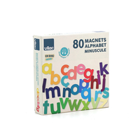 Set 80 de magneți din lemn Litere Mici Alfabet Vilac Minuscule