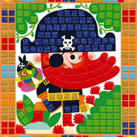 Set educativ, Janod, Pirati, mozaic, 3 carduri