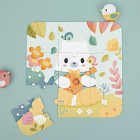 Puzzle progresiv 4 in 1, Janod, animalute, 2 ani+