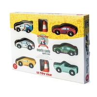 Set masini Monte Carlo, Le Toy Van, din lemn, 3 ani+