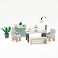 Mobilier casuta papusi, Le Toy Van, dining room, 18 piese, din lemn