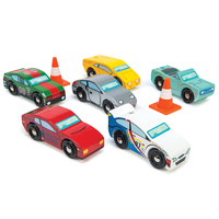 Set masini Monte Carlo, Le Toy Van, din lemn, 3 ani+
