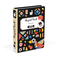 Joc educativ magnetic, Janod, Magneti'book Forme, 73 piese, 3 ani+