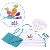 Set de bucătar pentru copii din material brodat Vilac Jour de Marché Chef's Set