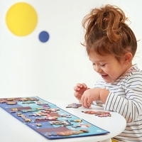 Joc magnetic Magnéti'stories Petrecerea animalelor Janod, 3-8 ani
