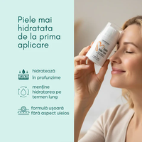 Momirov-Mini Cremă Quattro Hydra+ cu colagen și 4 tipuri de acid hialuronic, 15 ml