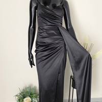 Rochie Lungă Amira-Negru