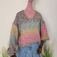 Pulover Cozy Boho-Multicolor