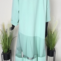 Rochie Midi Blossom-Verde Mentă