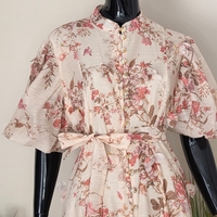 Rochie Aura Floral-Bej