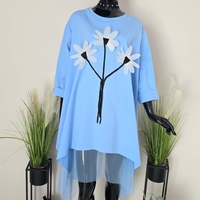 Bluză Margarete-Baby Blue