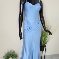 Rochie Maxi Elegantă Baby Blue