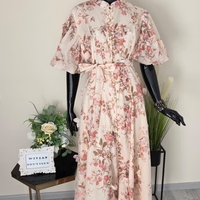 Rochie Aura Floral-Bej