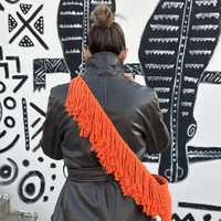 Fringe Crossbody model