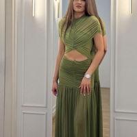 Zelena til maxi haljina