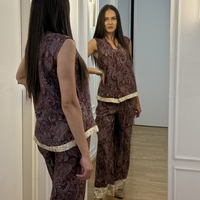 Pattern široke pantalone