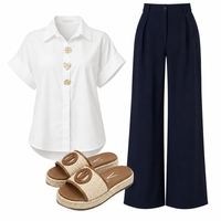 Teget pantalone sa faltama