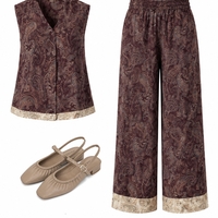 Pattern široke pantalone