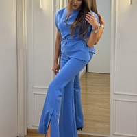 PETRA plave zvonaste pantalone