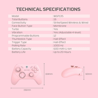 Joypad wireless Fantech WGP13S Revolver III Sakura