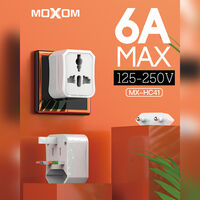 Adapter univerzalni 3u1 Moxom MX-HC41 6A beli