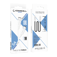 USB data kabal Comicell Superior CO-BX44 Fast 100W 5A Type C na Type C 1m beli