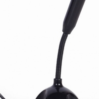Gembird Desktop mikrofon, savitljivo telo, black, 3.5mm