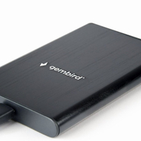 EE2-U3S-6 Gembird USB 3.1 Externo kuciste za 2.5 SATA hard diskove, Type-C, bruseni aluminium,crno