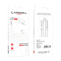 Handsfree slusalice Comicell Superior CO-BM61 univerzalne 3.5 mm bele