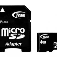 TeamGroup MICRO SDHC 4GB CLASS 10+SD Adapter TUSDH4GCL1003